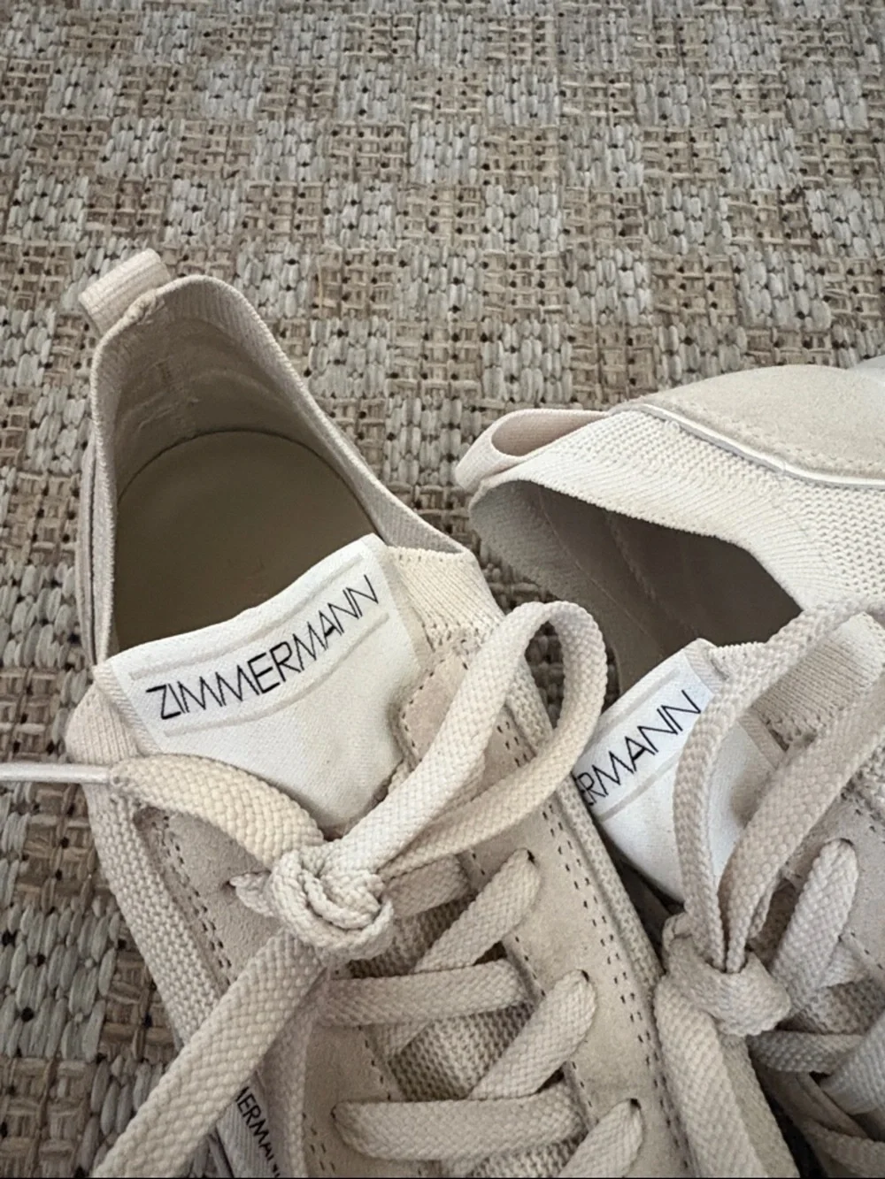 Zimmermann Retro Knit Suede Sneakers women’s size 36 - Picture 7 of 8